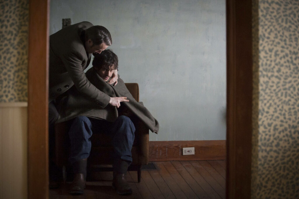Emotional Wallpaper: Hannibal Lecter Comforts Will Graham