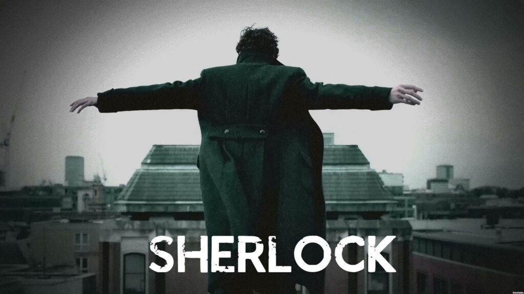 Sherlock Rooftop Wallpaper: Gripping Series Moment Background