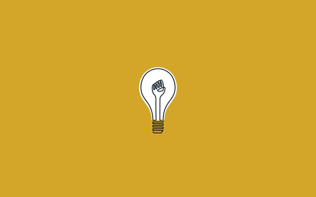 Empowering Yellow Light Bulb Wallpaper: Creativity & Innovation