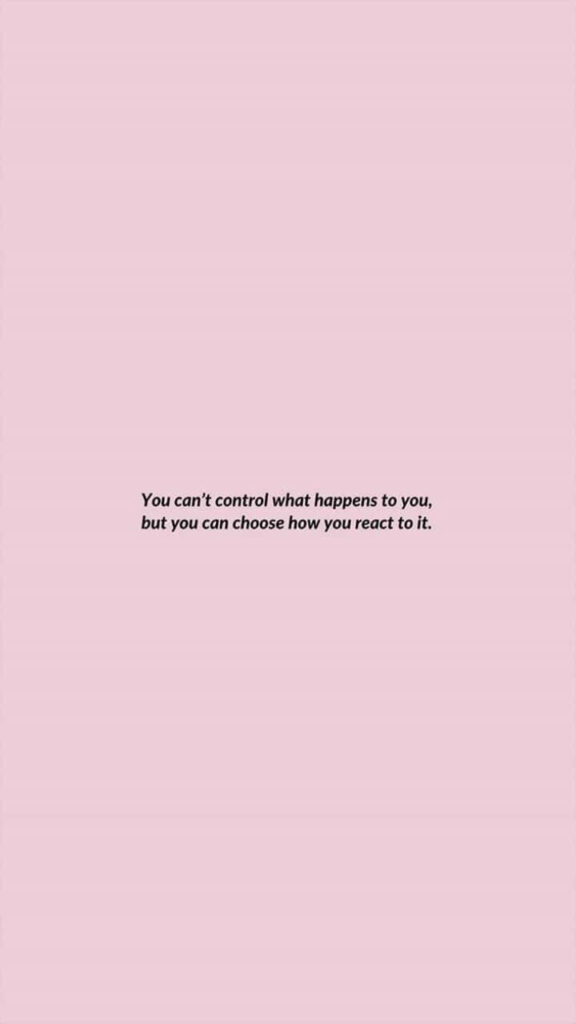 Empowering Quote Wallpaper: Bold Text on Soft Pink Background