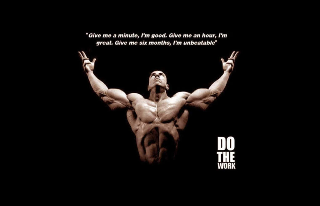 Motivational Wallpaper: Dedication & Perseverance in Training