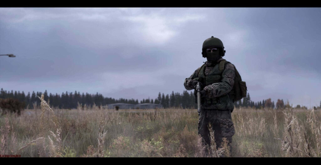 Field of Solitude: An Armed Guardian in DayZ Epoch Mod Wallpaper