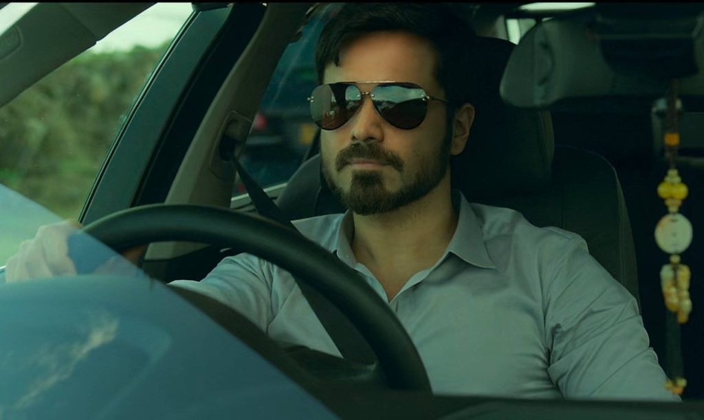 Bollywood star Emraan Hashmi focused driving wearing aviator sunglasses cinematic wallpaper
