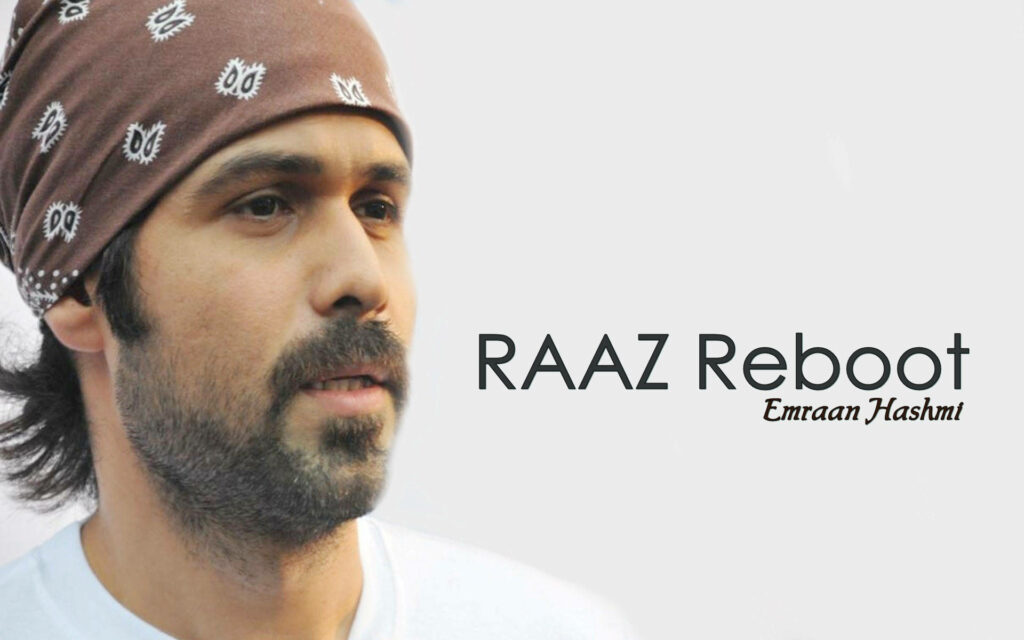 Emraan Hashmi Raaz Reboot wallpaper with minimal white background and intense thoughtful look
