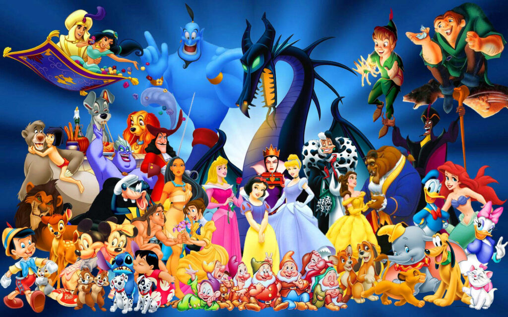 Enchanting Halloween Adventure with Beloved Disney Characters Wallpaper