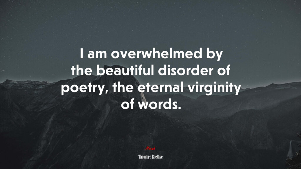 Captivating Poetry Quote Wallpaper: Dark Landscape Background