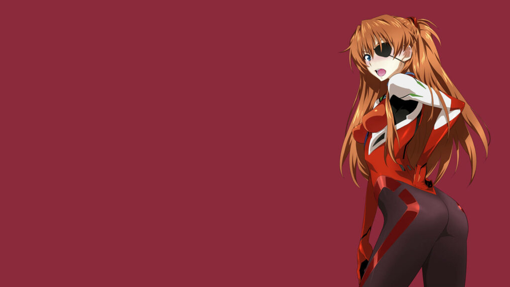 Graceful Waifu: A Serene Beauty Bathed in Bliss Wallpaper
