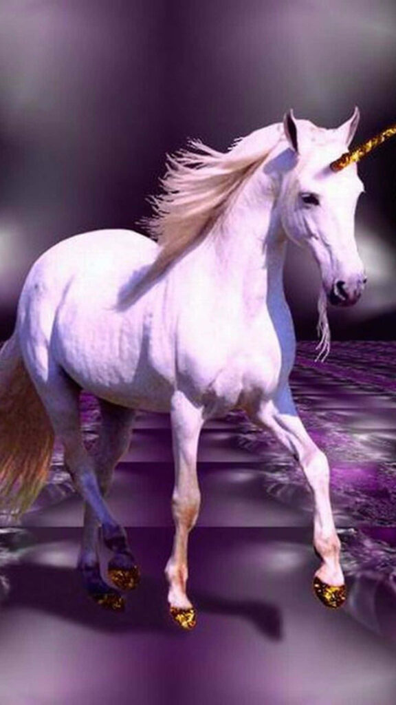 Stunning 3D Unicorn Wallpaper in a Magical Fantasy World