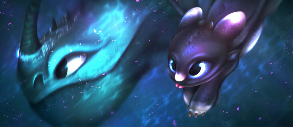 Magical 4K How To Train Your Dragon Wallpaper: Playful Dragon Scene