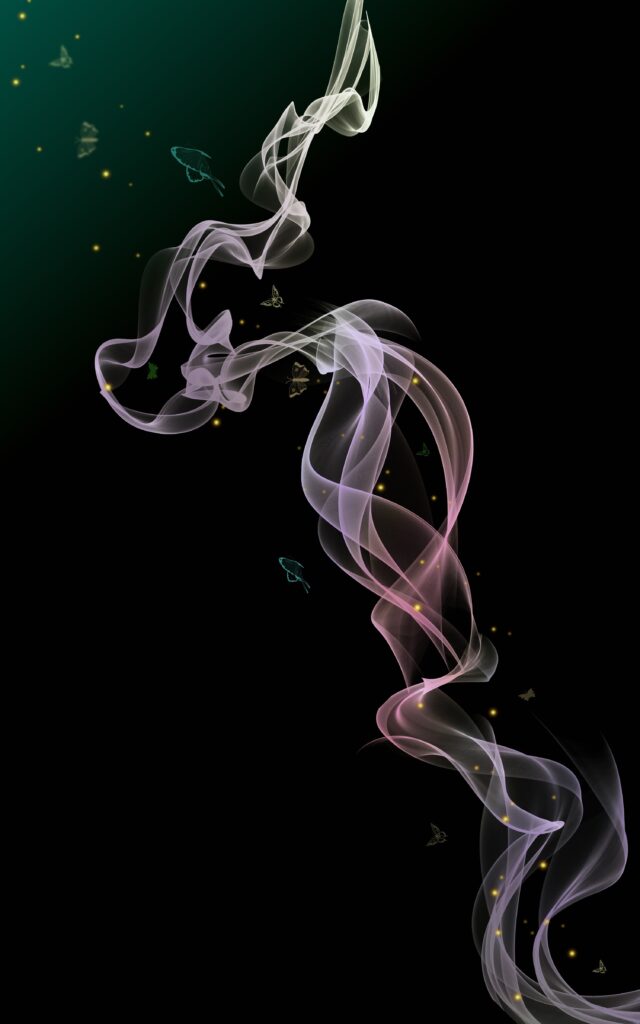 Enchanted Abstract Smoke and Butterflies Wallpaper - 3000x4800