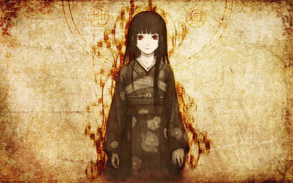 Hell Hath No Fury: Anime Ai Enma's Yukata Girl Profile Wallpaper