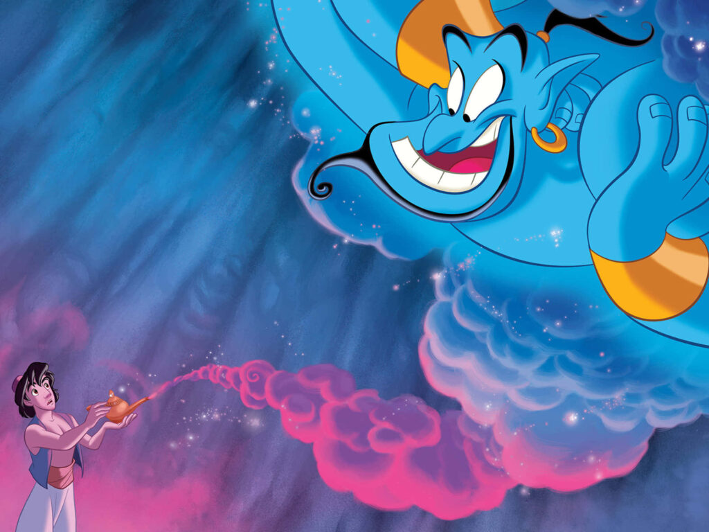 Enchanting Aladdin Wallpaper: Genie, Magic, and Vibrant Colors