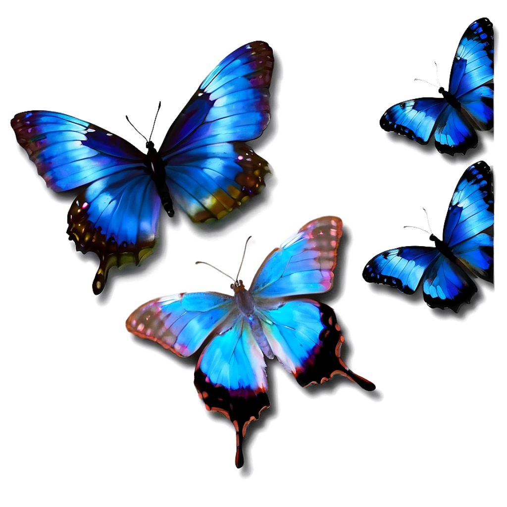 Enchanting Blue Butterfly Wallpaper with Intricate Details