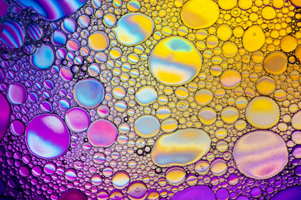 Colorful Bubble Gradient Wallpaper | High-Res Liquid Art Background