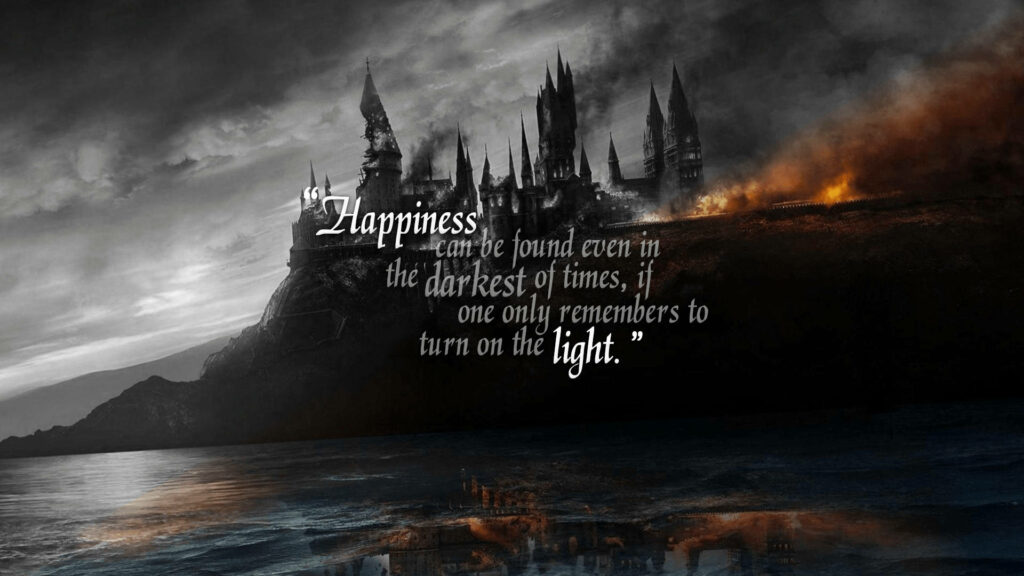 Enchanting Dumbledore Quote Wallpaper: Light in Dark Times