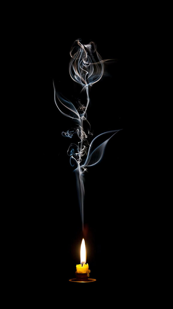 Enchanting Rose Whispers from the Candlelight: Captivating Art Iphone Background Wallpaper
