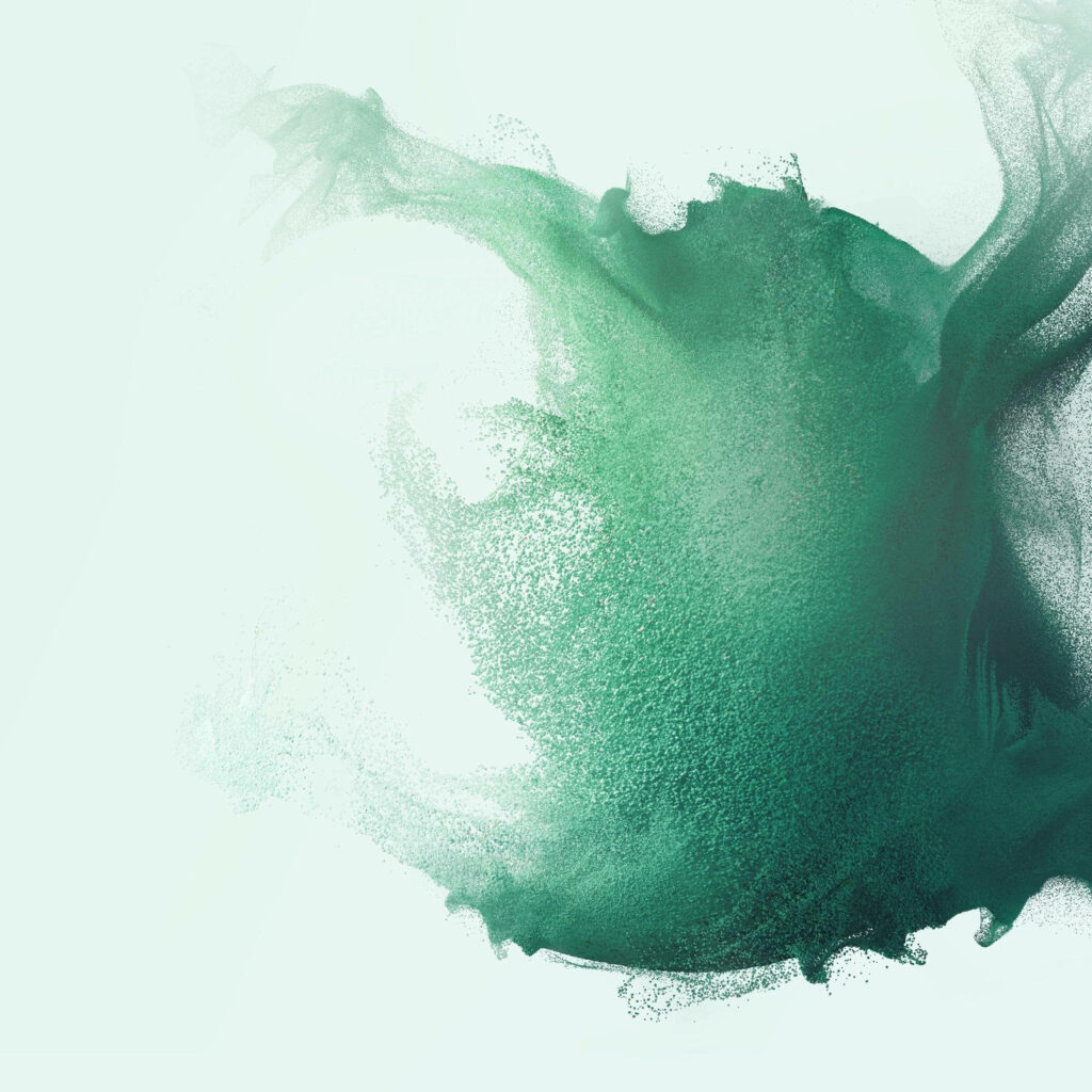 Emerald Dreams: A Mesmerizing Abstract Dust Pattern for the Samsung Galaxy S22 Wallpaper