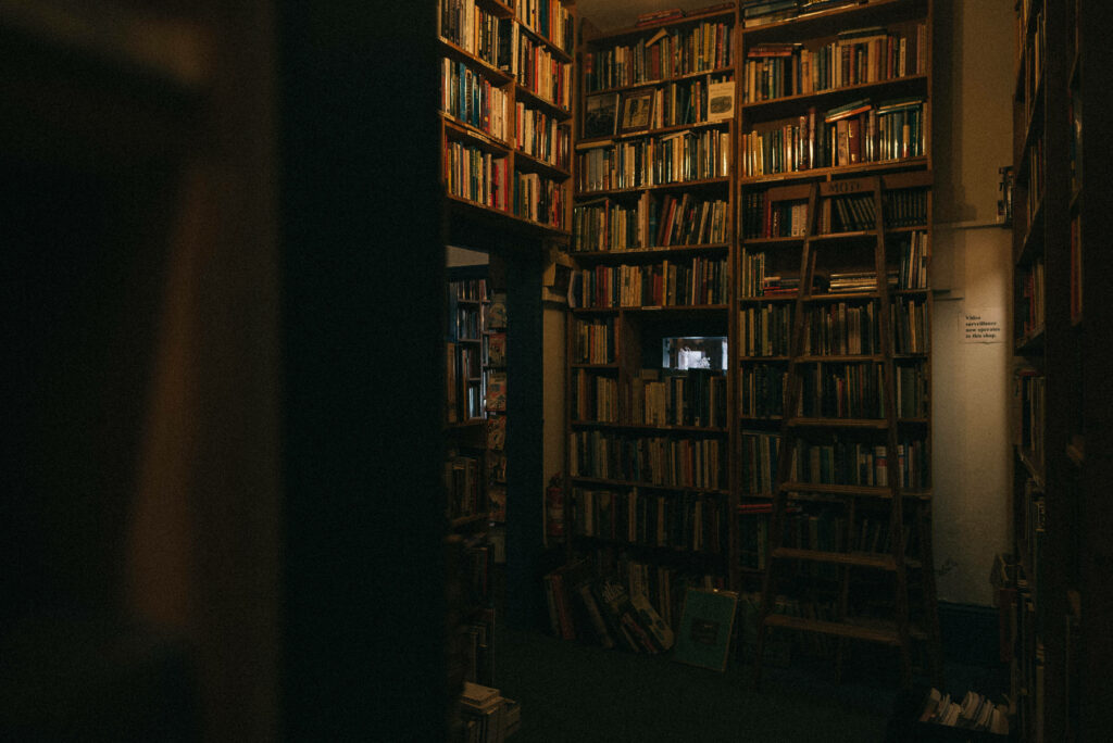Enchanting Shadows: Captivating Library Aesthetics Wallpaper