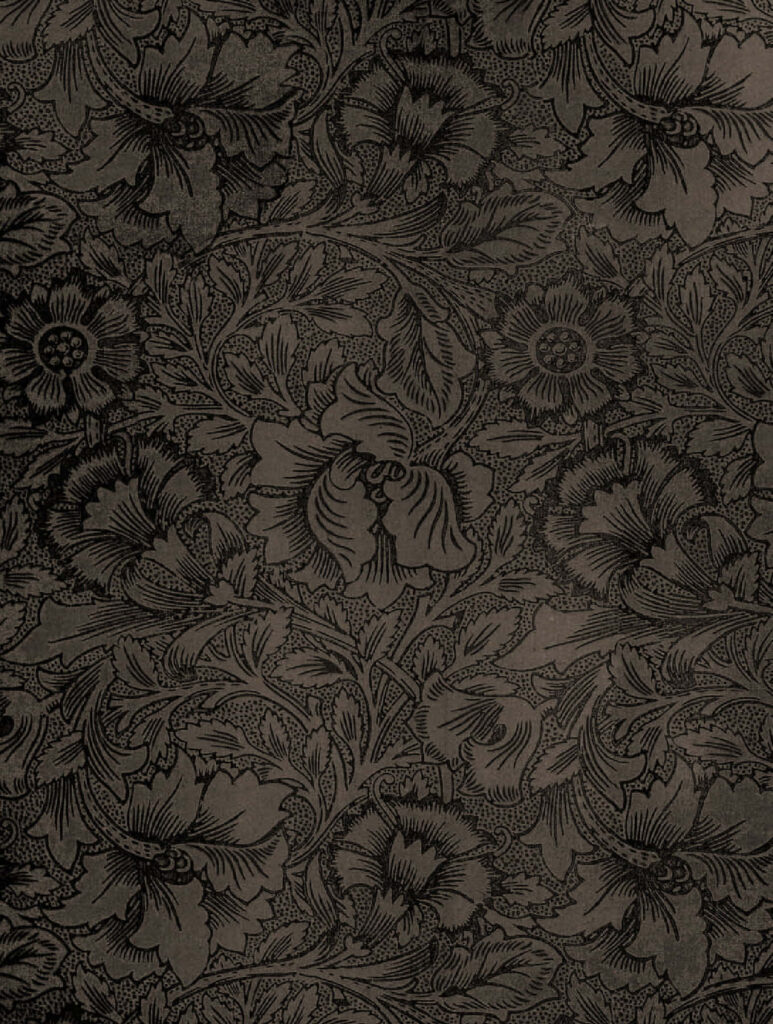 Enchanting Textured Floral Wallpaper Background in Sophisticated Dark Tones