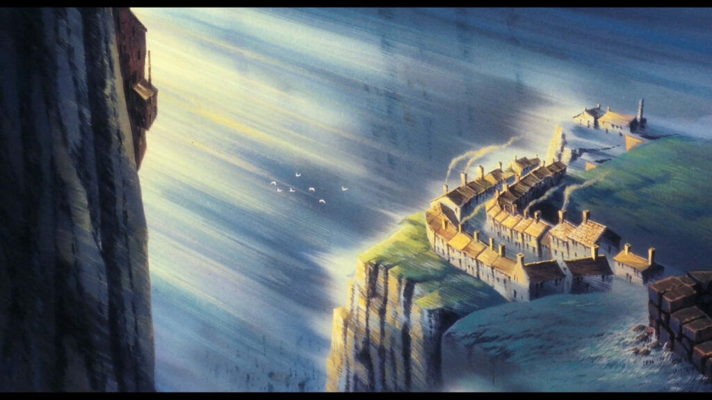 Enchanting Laputa Castle Wallpaper: Dreamy Fantasy Background