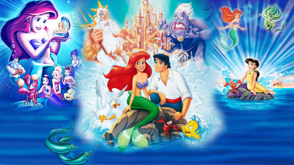 Enchanting Little Mermaid Wallpaper: Ariel, Prince Eric & Friends