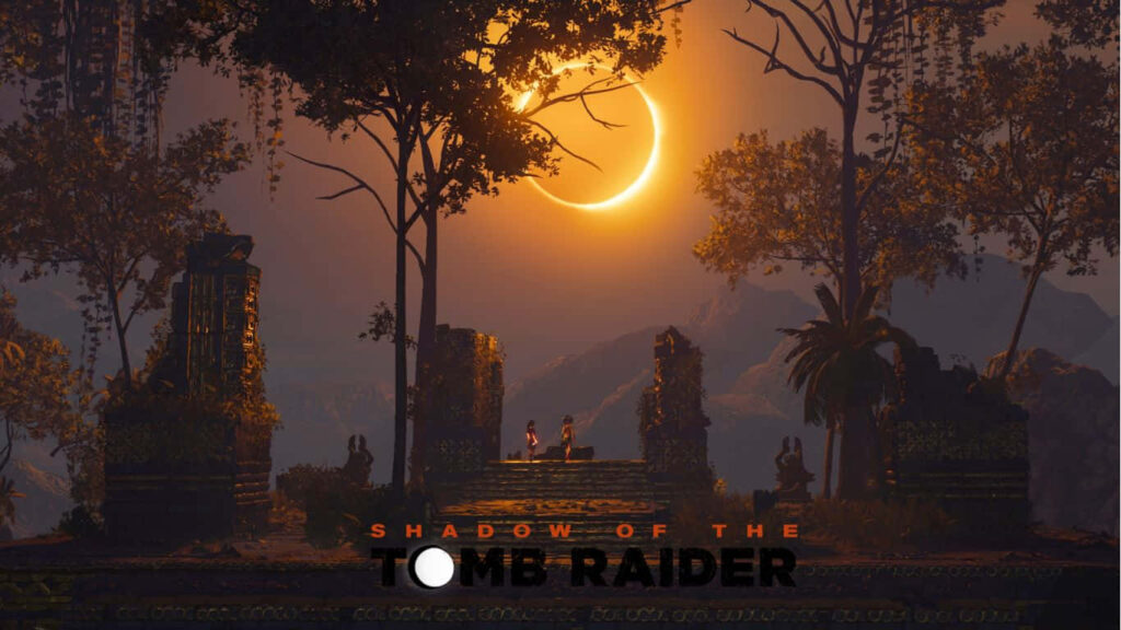 Mystical Moonlight: Shadow of the Tomb Raider's Enchanting Background Wallpaper