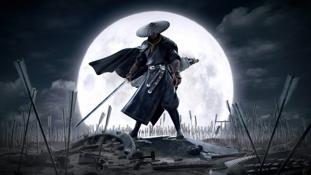 Moonlit Samurai: Unleashing the Power of the Warrior Wallpaper