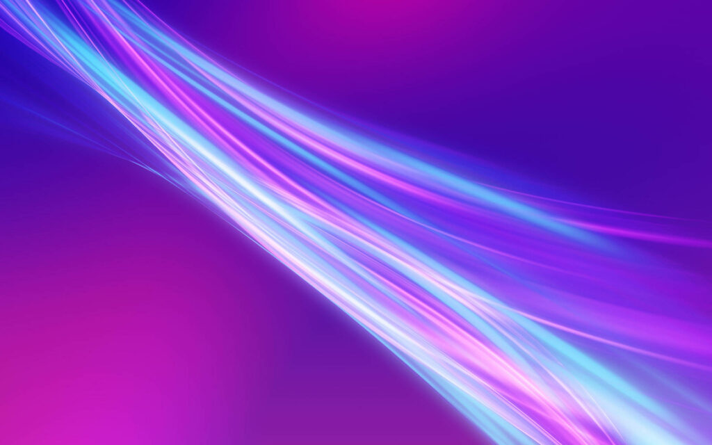 Vibrant Neon Symphony: A Captivating Landscape of Bluish-Purple Aesthetics with Hints of Light Blue, Pink, Violet, and White Wallpaper