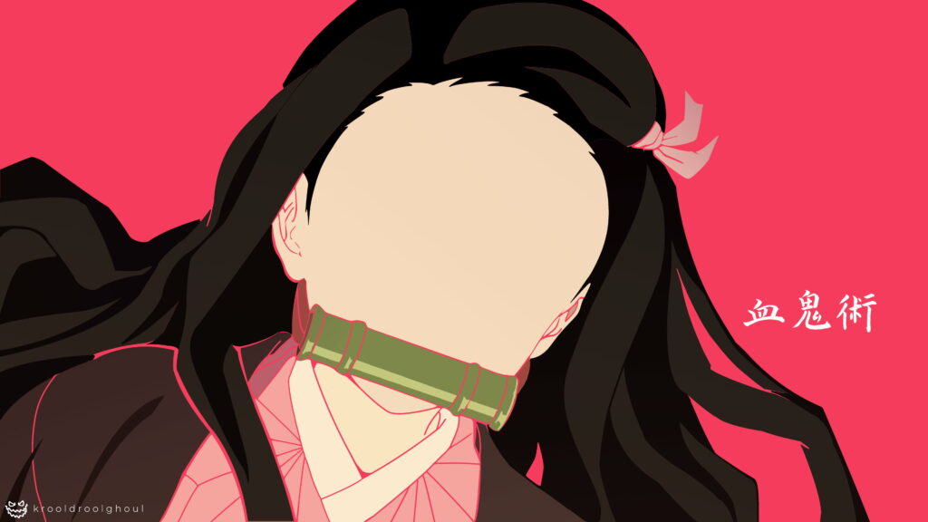 Enchanting Nezuko Kamado: Exquisite Digital Art in 4K Resolution Wallpaper