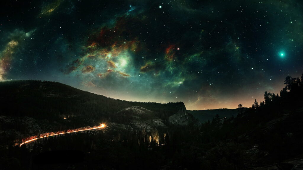 Enchanting Nocturnal Vista: Captivating High-Definition Wallpaper