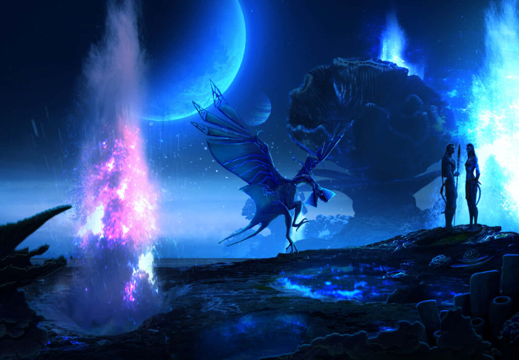 Enchanting Pandora Wallpaper: Bioluminescent Landscape & Characters