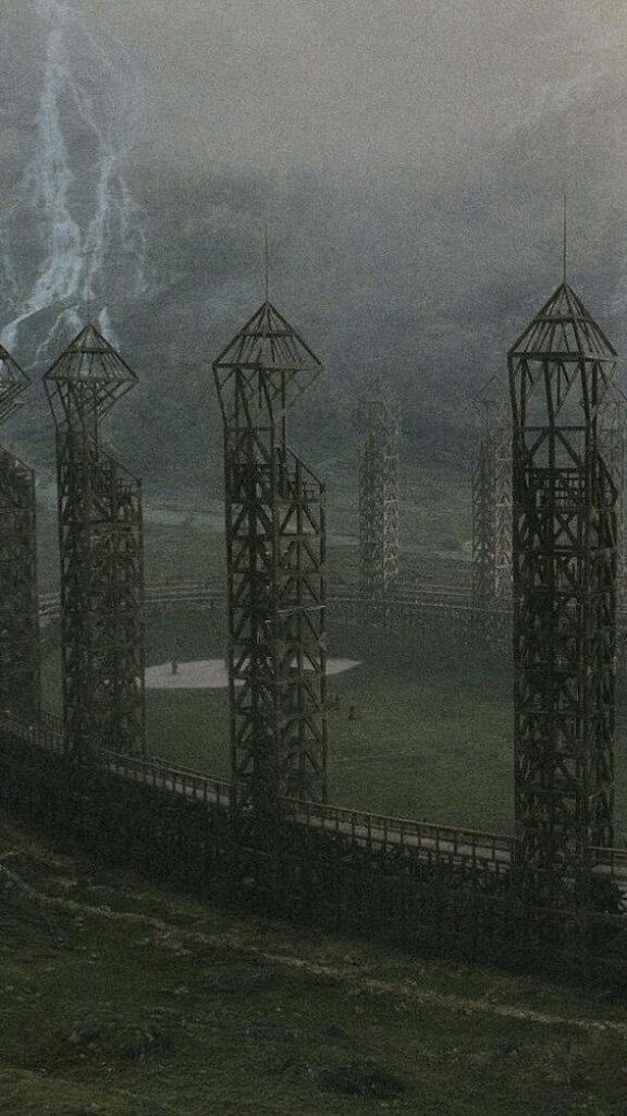 Enchanting Quidditch Pitch Wallpaper for Harry Potter Fans