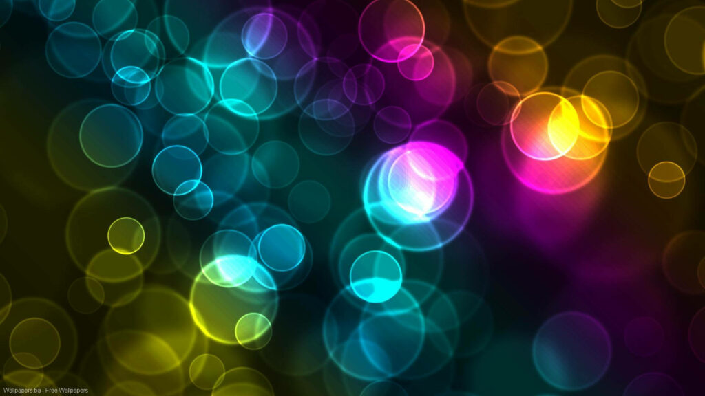 Enchanting Dance of Radiant Party Lights in Bokeh Wonderland Wallpaper