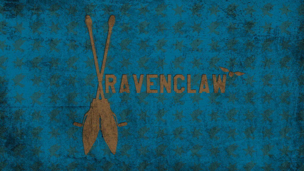 The Enchanting Blue World of Ravenclaw: A Magical Visual Journey through the Harry Potter Movies Wallpaper