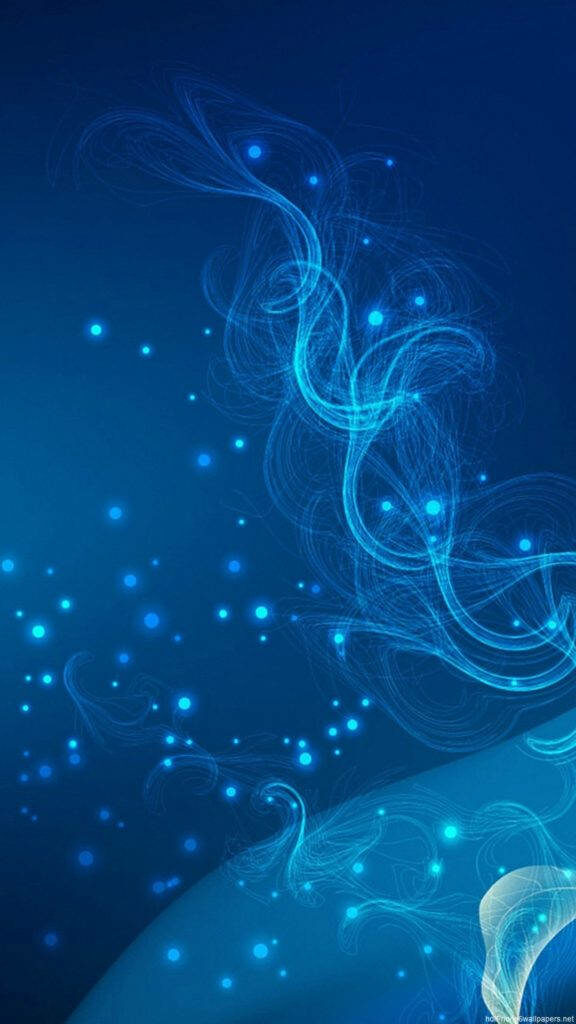 A mesmerizing abstract smoke pattern brings a vibrant touch to your Blue Iphone background Wallpaper