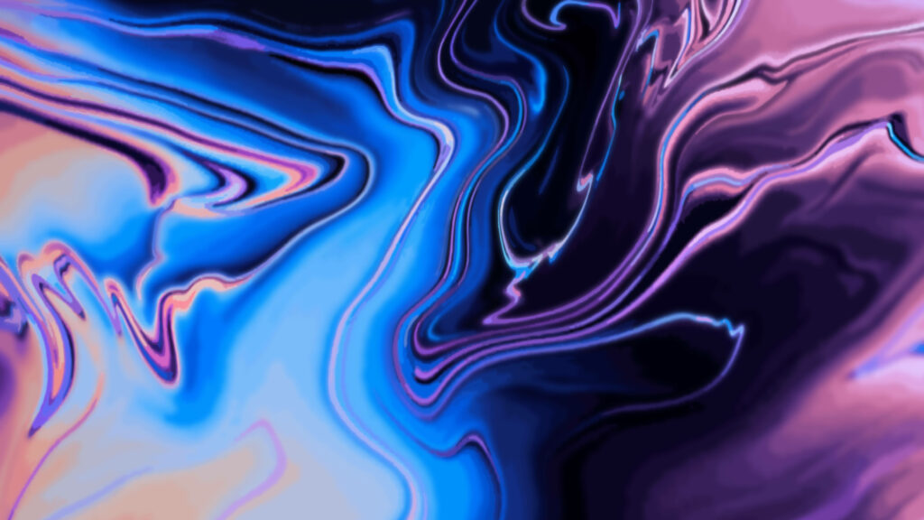 Mesmerizing Liquid Dreams: Stunning Macbook Pro 4k Background Photograph in Blue and Purple Hues Wallpaper