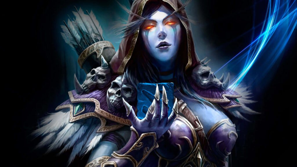 Traxex, the Enchanting Dota 2 Hero, Captivating in Digital Art on a 1080p Display Wallpaper