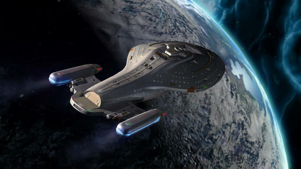 Boldly Exploring Uncharted Frontiers: The USS Voyager's Adventurous Journey – Breathtaking Wallpaper Snapshot