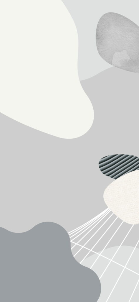 Minimalist grayscale Google Pixel 6 Pro wallpaper with abstract organic shapes and soft textures