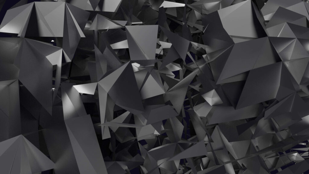 Dark Abstract Wallpaper: Captivating Geometric Design & Shadows