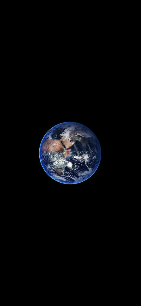 Glorious Earth: Captivating Amoled Background for iPhones Wallpaper