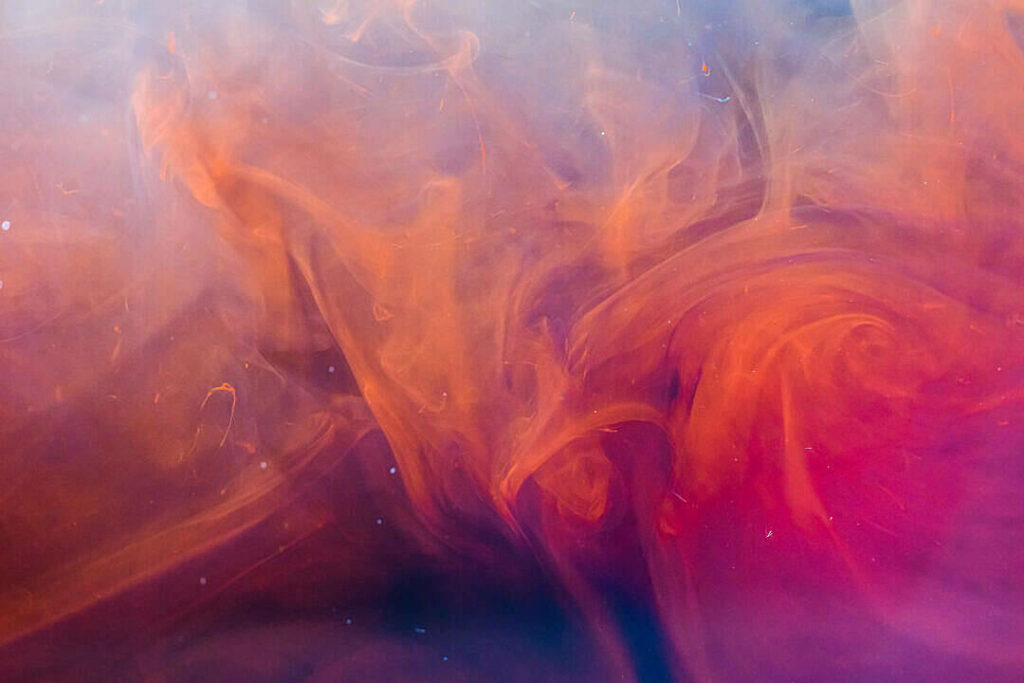 Fiery Euphoria: Exploring Abstract Forms in Molten Ink - Mesmerizing 8k Ultra HD Background Wallpaper