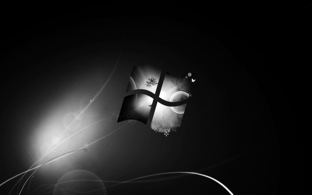 Nature-inspired Abstract Décor: Mesmerizing Dark Windows Background Wallpaper
