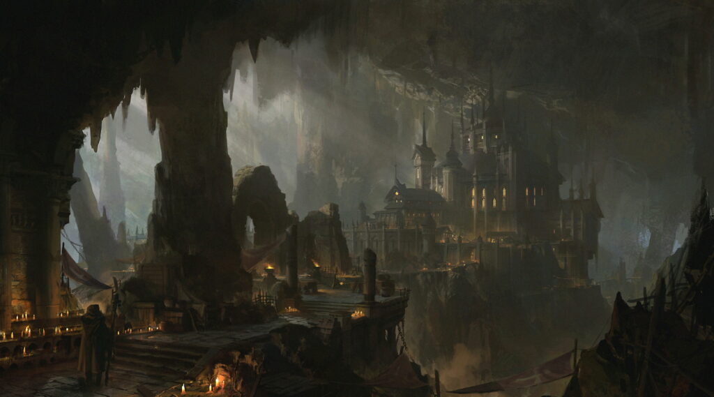 Enigmatic Fortress: Delving into Timeless Fantasy Ruins - Spectacular 4K Art Wallpaper