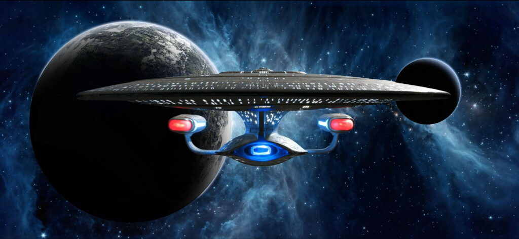 Immersive Galactic Experience: Captivating Star Trek Enterprise Wallpaper for Entertainment Enthusiasts