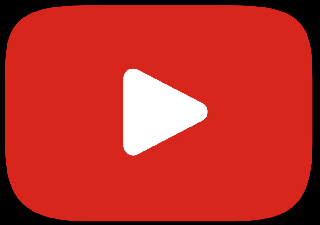 Vibrant YouTube Logo Play Button Shines Against Clean White Background Wallpaper