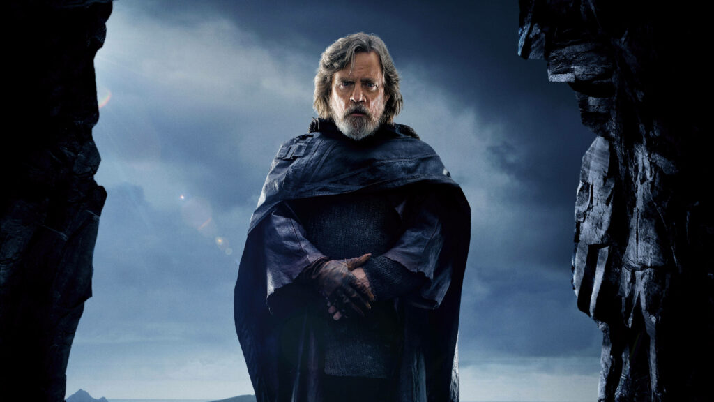 Epic 4K Star Wars Wallpaper: Luke Skywalker in Dramatic Landscape