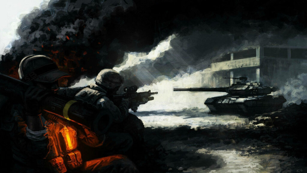 Epic Battlefield 3 Wallpaper: Intense Action Scene & Gritty Combat