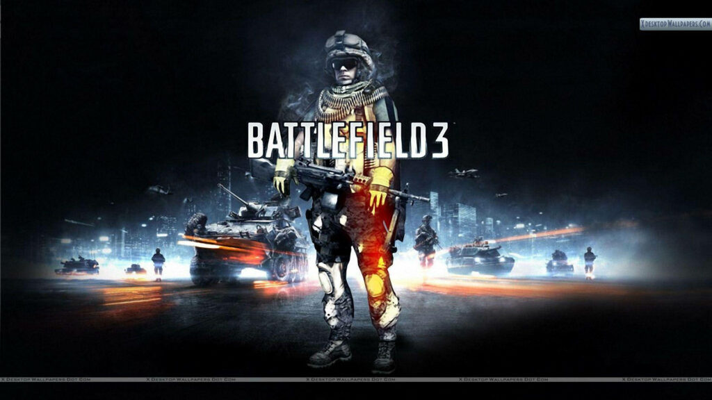 Epic Battlefield 3 My Life Trailer Wallpaper: Soldier in Combat Gear
