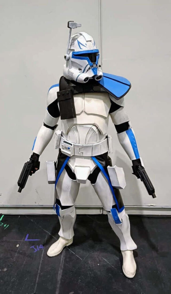 Impressive Captain Rex Cosplay Wallpaper: Star Wars Clone Trooper Art